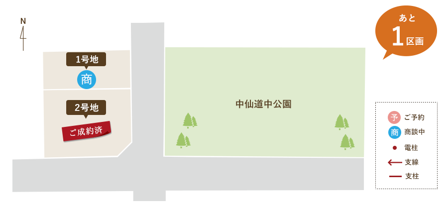 アルファタウン中仙道 区画図